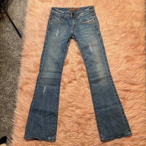 Vigoss Y2K Low Rise Bootcut Jean Size 0 - Picture 5 of 10